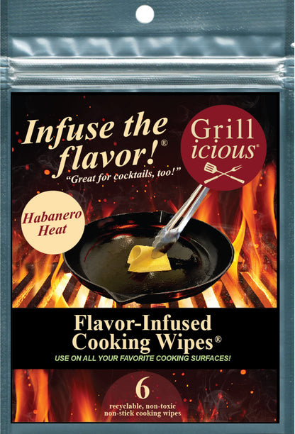 Grillicious Flavor-Infused Cooking Wipes® - CHOOSE YOUR FLAVOR - Order (3) and shipping is FREE!