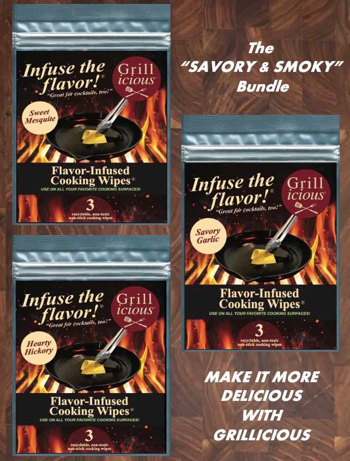 GET SAVORY & SMOKY WITH THIS GRILLCIOUS BUNDLE - FREE SHIPPING!